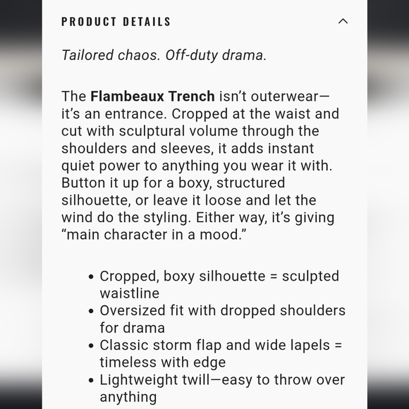 Cropped Beige Trench Coat - Picture 10 of 12